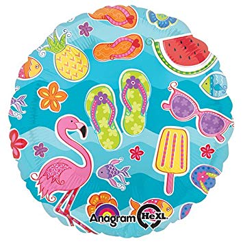 Tropical Summer Fun Mylar Balloon